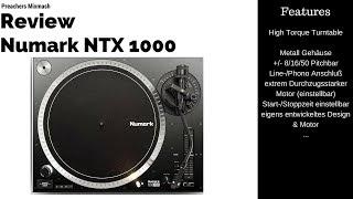 Numark NTX 1000 High-Torque Turntable (Full HD 2018 German) Plattenspieler