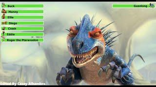 Ice Age: Dawn of the Dinosaurs (2009) Reptile Fight with healthbars 1/2 (500K Subscribers Special)