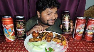 Old Monk Beer  Drinking With Fish Fry ll alcoholmukbang l #oldmonkbeer #beer #mukbang #beermukbang