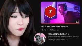 Emiru Reacts to "How to be a Good Game Reviewer" by videogamedunkey