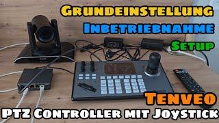 TENVEO PTZ Controller mit PTZ Kamera verbinden - Studio Streaming Skype Zoom OBS Meeting Livestream