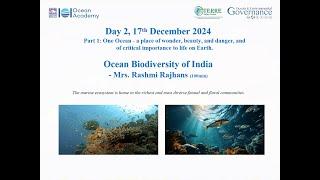 Ocean Biodiversity of India - Mrs. Rashmi Rajhans