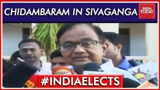 P Chidambaram Casts Vote In Tamil Nadu's Sivaganga, Addresses Media | Lok Sabha Elections