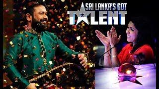 කොහොමද වාගීෂන්ගේ වාදනය  'Sri Lanka's Got Talent'  Wageeshan Wins Saundarei's Golden Buzzer!
