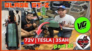 Blade GT - Z | 72V | Tesla Batt | 35AH | 55A Controller | James Angelo TV | Vlog 110