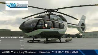 HPG H-145 ** MSFS 2020 ** VATSIM ** VFR-Flight Wiesbaden - Düsseldorf