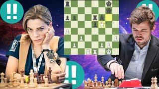 Perfect chess game 4 | Magnus Carlsen vs Dina Belenkaya