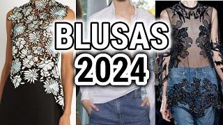 BLUSAS BONITAS Y MUY ELEGANTES DE MODA 2024