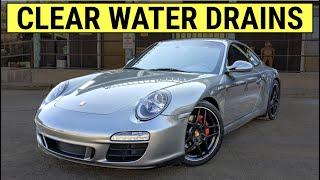 Porsche 911 - How To Clear Body & Sunroof Drains (997 DIY Tutorial)