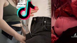 Foodbaby Bloated Unbuttoned Part 2 TikTok Compilation