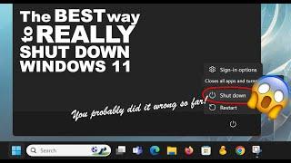 How to properly shut down a Windows 11 PC: Did you ever try THIS?