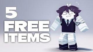 HURRY! GET 5 FREE ROBLOX ITEMS! (2024)