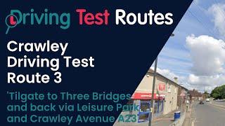 Crawley Driving Test Route 3