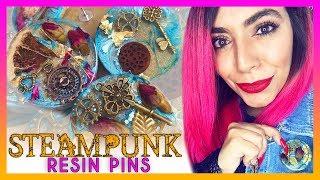 DIY Resin STEAMPUNK PiNS Tutorial