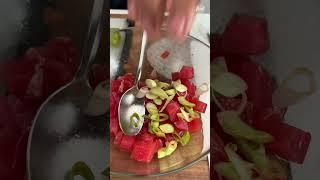 The moment that rice paper hits the fryer 