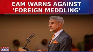 Jaishankar Warns Against 'Foreign Meddling', Slams Countries Giving Lectures on Election Conduct