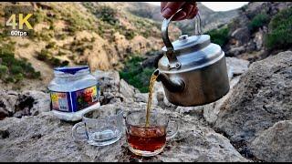 4K️Risking My Life for This Tea? ( Slow-Mo Cliff camping )