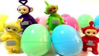 Teletubbies open 10 surprise eggs تلتبيز ألعاب