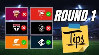 AFL Round 1 Previews & Tips 2025 | Who'll Win, Who's Gonna Bottle It?