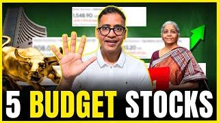 5 Budget Stocks set to Rally? | Time to buy before budget? | Budget 2024 | Rahul Jain Analysis