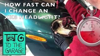 Fastest Jaguar XK8 headlight change?