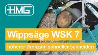 HMG Wippsäge WSK 7 - schneller Schneiden mit höherer Sägeblattdrehzahl