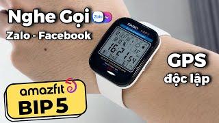 Amazfit Bip 5 GIÁ VẪN RẺ : Màn Rộng Như Apple Watch Ultra, GPS, Nghe Gọi Zalo & Facebook !