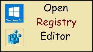 How to open the registry editor in Windows 10