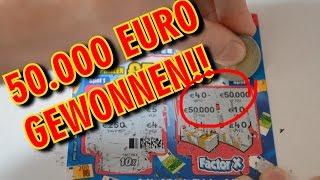 FLAPPENKRASSEN - 50.000 EURO GEWONNEN!!? - #KRASLOTEN