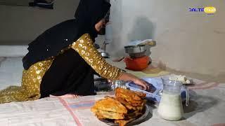 Documentary/ rural life in Afghanistan/ cooking tasty Bolani.