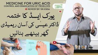 Uric Acid home treatment remedy by Dr Essa | controls uric acid & eradicates problems | Green Roots