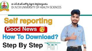 Bsc Nursing | Good News  | How to download Seat allotment order ? | Self reporting Documents NTRUHS