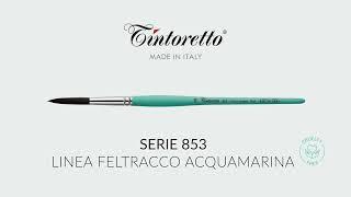 Pennello per Acquerello - 853 - Linea Feltracco Acquamarina