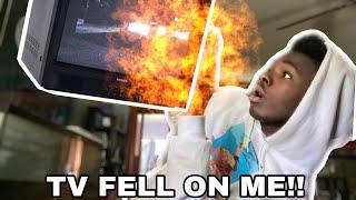 THE TV FELL ON ME!! | STORYTIME
