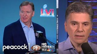 Roger Goodell stays diplomatic on Brian Flores findings | Pro Football Talk | NBC Sports