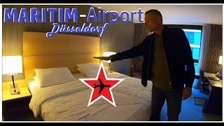 Trip Report und Review || Düsseldorf Airport Hotel MARITIM  || Flughafen Hotel || FlightTraveler .TV