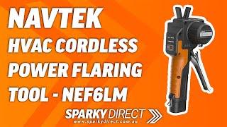 NAVTEK NEF6LM | HVAC Cordless Power Flaring Tool 7.4V 2Ah 14.8Wh