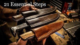 Making 3 Knife Sheaths: 21 Essential Steps to Follow