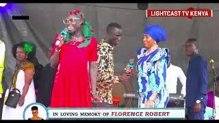 POPULAR LUO COMEDIAN 'MIN JACKY' SPEAKS AT FLORENCE ROBERT'S FUNERAL IN MIGORI