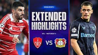 Brest vs. Bayer Leverkusen: Extended Highlights | UCL League Phase MD 3 | CBS Sports Golazo