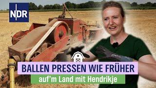 Nostalgie pur auf dem Stoppelfeld - Pressen wie vor 60 Jahren | Folge 5 | NDR Auf'm Land