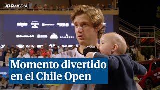 El hijo de Nicolás Jarry cautiva a los espectadores en el Chile Open