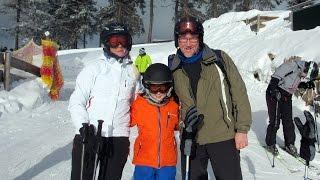 Frederik og familien på skitur i Brownlage i Hartzen