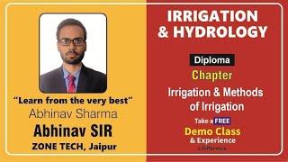 CHAPTER-1 Irrigation & Hydrology (INTRODUCTION)  CIVIL (Diploma) for SSC & STATE-JE By Abhinav sir