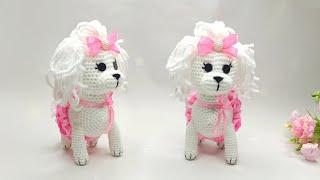 I do a lot of How to crochet a PAW dogAmigurumi puppy