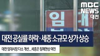 [대전MBC뉴스]대전 오피스 공실률 하락, 세종 소규모 상가는 상승