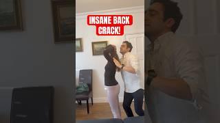 EXTREMELY LOUD AND SATISFYING BACK CRACK! #chiropractic #asmr #osteopath #satisfying