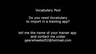 Vocabulary Pool for European Languages https://vocabularypool.wordpress.com/