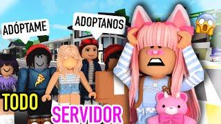 Adoptando a Todo el servidor en Brookhaven 2 /Roblox