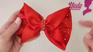 How to make a Bow with 3" ribbon | Moño con Listón de 7.5 cm